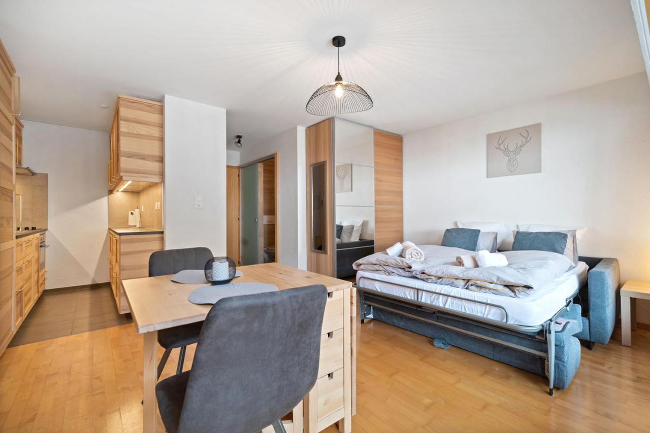 Charmant Studio Renove Situe Dans Les Bains D'Ovronnaz, Immeuble Les Sources Екстер'єр фото