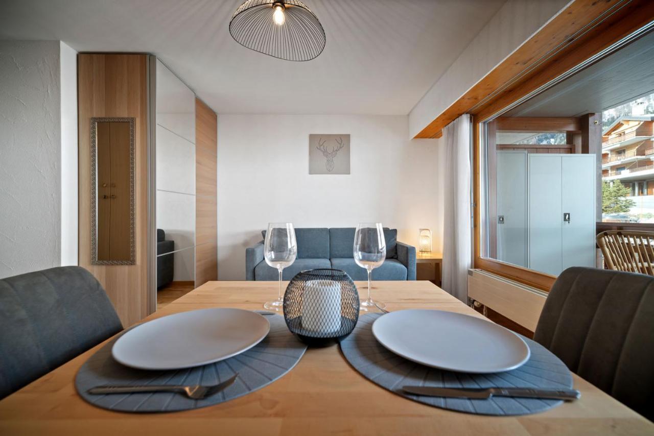 Charmant Studio Renove Situe Dans Les Bains D'Ovronnaz, Immeuble Les Sources Екстер'єр фото